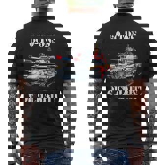 Christmas Tank 60t Charity Army Soldiers Men's Back Print T-Shirt | Mazezy