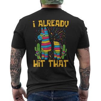 Cinco De Mayo Costume I Already Hit That Pinata Mexican Kids Men's Back Print T-Shirt | Mazezy