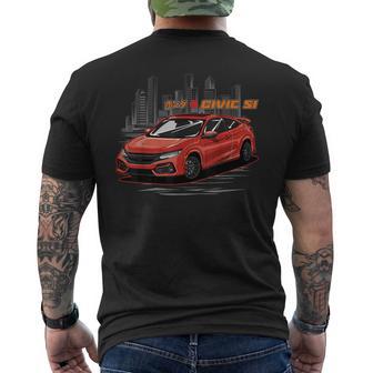 Civic Si Jdm Japanese Car Men's T-shirt Back Print - Thegiftio UK