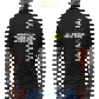 Class Of 2025 Tennis Senior Senior 2025 Tennis Men's Back Print T-Shirt | Mazezy