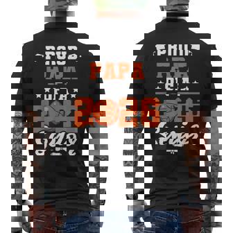 Class Of 2026 Senior Year Basketball Papa 2026 Graduate Men's Back Print T-Shirt | Mazezy