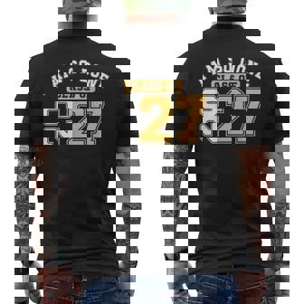 Class Of 2027 I Am So Done Senior Graduation Senior 2027 Men's Back Print T-Shirt | Mazezy