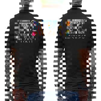 Classic NYC New York City Souvenir Urban Style Travel Lovers Men's Back Print T-Shirt | Mazezy