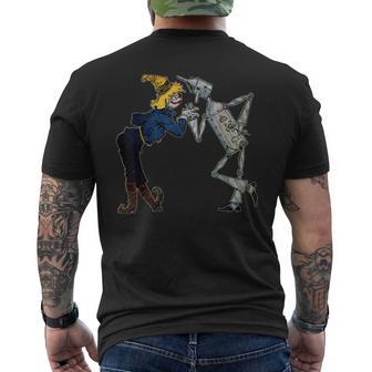Classiquecarecrow Tin Man Magicien D'oz T-shirt imprimé au dos - Cadeauxyz