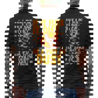 Clay Shooting If It Flies It Dies Tank Top Men's Back Print T-Shirt | Mazezy