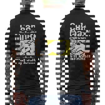 Coach Mode On Flag Football Coach Whistle Men's Back Print T-Shirt | Mazezy