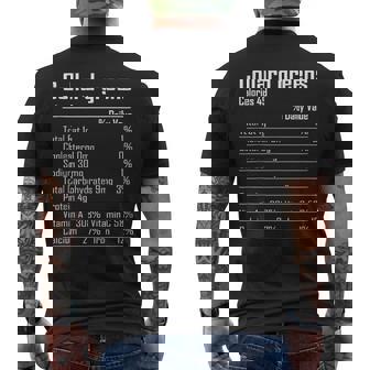 Collard Greens Nutrition Facts Thanksgiving Day Tank Top Men's Back Print T-Shirt | Mazezy