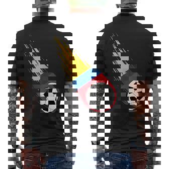 Colombia Flag Graphic Colombia Pride Heritage Tank Top Men's Back Print T-Shirt | Mazezy