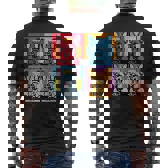 Colorful French Bulldog Pop Art Tank Top Men's Back Print T-Shirt | Mazezy