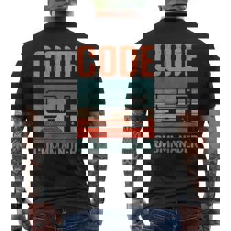 Computer Science Code Commander Nerd Computer Science Men's Back Print T-Shirt | Mazezy