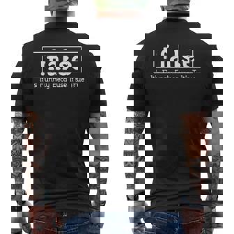 Computer Science False ITS Because ITS True Nerd Men's Back Print T-Shirt | Mazezy