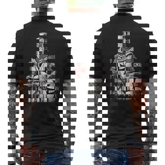 Conception De Guerrier Chevalier Templier T-shirt imprimé au dos - Cadeauxyz