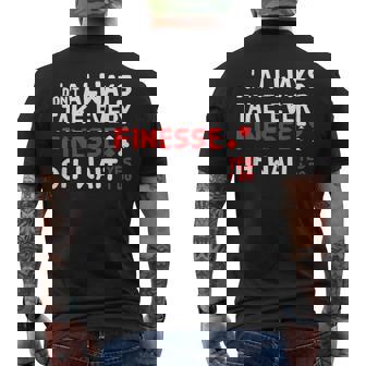 Contract Bridge Take Every Finesse カードゲームプレーヤー メンズTシャツ バックプリント - Kawaiitshirt