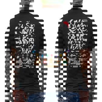 Cookie Baking Crew Holiday Squad Gingerbread Christmas Men's Back Print T-Shirt - Monsterry