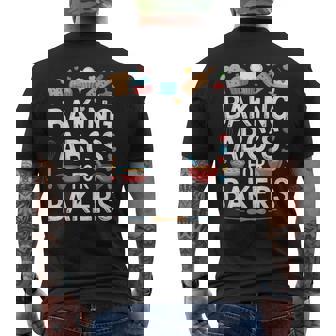 Cookies Alphabet Baking Decorating Pastries Baking Lover Men's Back Print T-Shirt | Mazezy