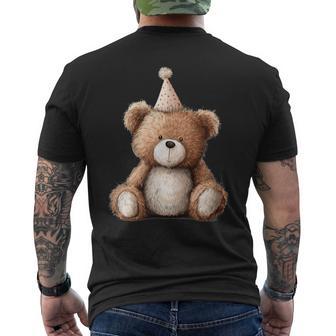 Cool Celebration Teddy Bear Costume Men's T-shirt Back Print - Thegiftio UK