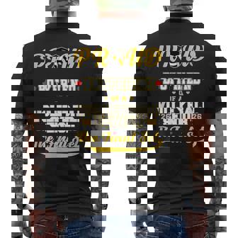 Cool Family '26 Graduation Volleyball Player Boyfriend Men's Back Print T-Shirt | Mazezy