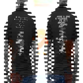 Cool People Are Born In December Christian Xmas Birthday Men's Back Print T-Shirt | Mazezy