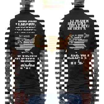 I Like My Country Like I Like My Tea Filled With Ice Trump Men's T-shirt Back Print - Monsterry