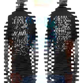 Cousin Of The Birthday Mermaid Family Matching Party Squad Men's T-shirt Back Print - Thegiftio