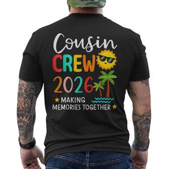 Cousin Crew 2026 Summer Vacation Beach Family Trip Matching Men's T-shirt Back Print - Thegiftio