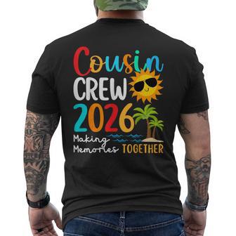 Cousin Crew 2026 Summer Vacation Beach Family Trips Matching Men's T-shirt Back Print - Thegiftio