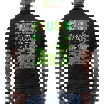 Cousin Of The Three Rex Birthday Dinosaur Family Matching Men's T-shirt Back Print - Monsterry