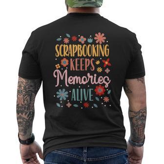 Crafty Scrapbooking Scrapbooker Crafters Scrapbook Men's T-shirt Back Print - Thegiftio UK