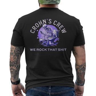 Crohn's Awareness Support Crohn's Toilet Humor Sarcasm Men's T-shirt Back Print - Thegiftio UK