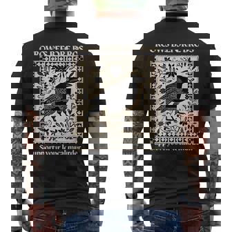 Crows Before Bros Support Your Local Murder Spooky Halloween Men's T-shirt Back Print | Seseable FR