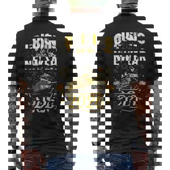 Cruising Into 2026 New Years Eve Party Favors Family Holiday Men's T-shirt Back Print - Thegiftio