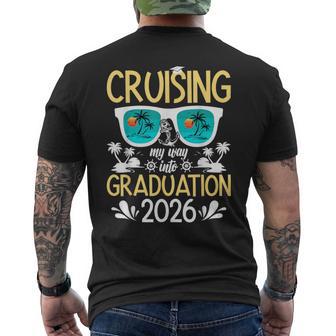 Cruising Into Graduation Cruise 2026 Graduate Cruise Trip Men's T-shirt Back Print - Thegiftio