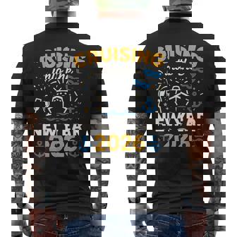 Cruising Into The New Year 2026 Celebration Voyage Men's Back Print T-Shirt | Mazezy