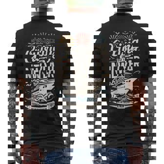 Cruising Into The New Year 2026 Cruise Ship Vacation Men's Back Print T-Shirt | Mazezy