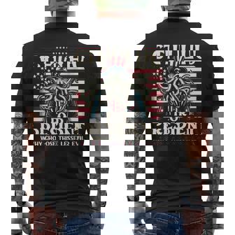 Cthulhu For President Why Choose The Lesser Evil Men's T-shirt Back Print - Monsterry