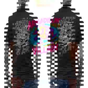 Cute Armadillo Texas Cool Armadillo Lover Men's Back Print T-Shirt | Mazezy