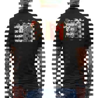 Cute Christmas Mimi Coquette Holiday Grandma Men's Back Print T-Shirt | Mazezy