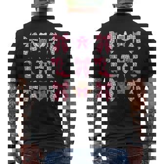 Cute Coquette Bow Pink Cowgirl Boots And Hats Cowgirls Men's T-shirt Back Print - Seseable