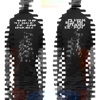 Cute Dirt Bike Father Motocross Lovers Mx Family Life Dad Men's T-shirt Back Print - Thegiftio