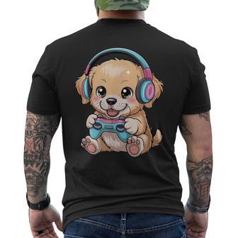 Cute Dog ideo Games Cute Golden Retriever Dog Lover Camiseta Hombre Estampado Espalda - Regaloses
