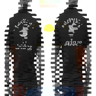 Cute Egg Pun Thanksgiving For Food Lover Men's Back Print T-Shirt | Mazezy