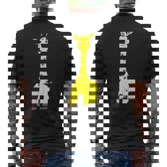 Cute Giraffe Zoo Visit Africa Safari African Animal Lover Tank Top Men's Back Print T-Shirt | Mazezy