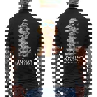 Cute Illustration For Owners I Do What I Want Cockapoo Lover Men's T-shirt Back Print - Monsterry