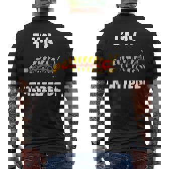 Cute Insect Centipede Minimalist Simple I'm a Millipede Tank Top Men's Back Print T-Shirt | Mazezy