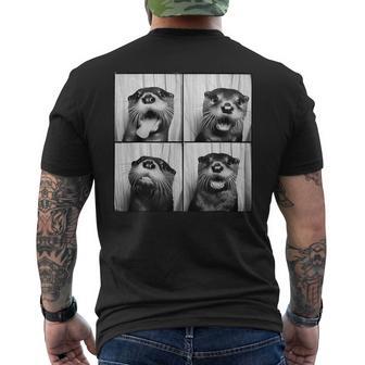 Cute Otter Face Love Otters Animal Sea Otter Lover Men's T-shirt Back Print - Thegiftio UK