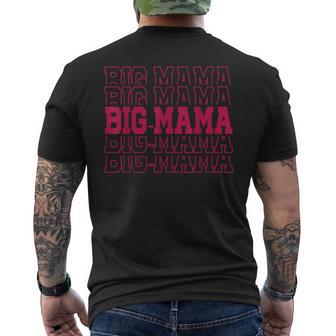 Cute Personalized Big-Mama Birthday Matching Family Men's T-shirt Back Print - Thegiftio UK