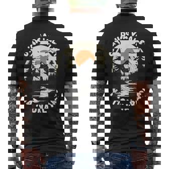 Cuyahoga Valley National Park Souvenir Ohio Cleveland Akron Men's Back Print T-Shirt | Mazezy