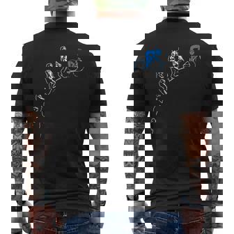 Cycling Cyclist Bike Bicycle Road Bike Mountain Bike Men's Back Print T-Shirt | Mazezy