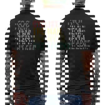 Cyclist The Man The Myth The Legend Biking Cycling Men's Back Print T-Shirt | Mazezy