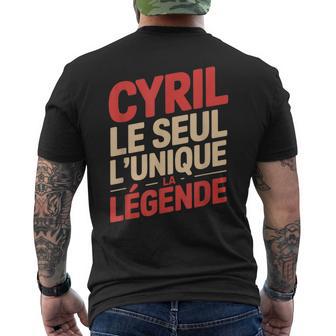 Cyril Homme Humour Idée Cadeau Humoristique Drôle T-shirt imprimé au dos - Cadeauxyz